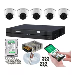 Imagem de capa para o Curso online Kit 5 Câmeras Dome 1120d Dvr Intelbras 8 Canais Com Hd
