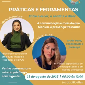 Imagem de capa para o Evento presencial Comunicação e autorregulação Práticas e ferramentas