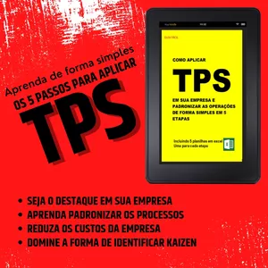 Imagem de capa para o Ebook Como aplicar TPS em sua empresa e padronizar as operações de forma simples em 5 etapas