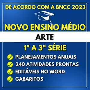Imagem do curso ARTE - Planejamentos e Atividades - Novo Ensino Médio 2023
