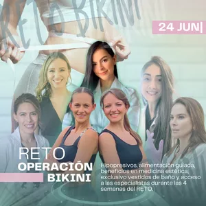 Imagen de portada para Curso online Reto BIKINI - Hipopresivos + Nutrición + core + funcional 