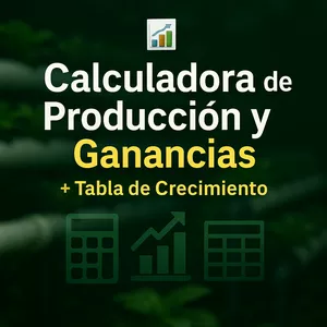 Imagen de portada para Ebook 📊 Calculadora de Producción y Ganancias + Tabla de Crecimiento