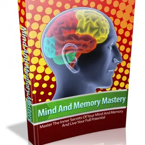 Imagem de capa para o Ebook PLR Domínio da mente e da memória