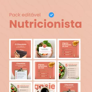Imagem de capa para o Ebook Packs Exclusivos do Canva para Nutricionistas