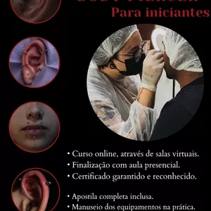 Curso para se tornar um Body piercer profissional, mesmo sendo iniciante. 