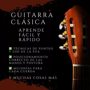 Imagen de portada para Ebook Guitarra clásica aprende fácil y rápido 
