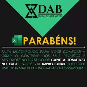Imagem de capa para o Curso online Gráfico de Gantt Automático no Excel