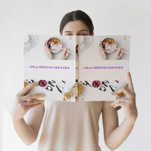 Imagem de capa para o Ebook + de 30 receitas de aveia