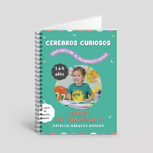 Imagen de portada para Ebook Cerebros Curiosos - Libro de Tarjetas (niños de 3 a 6 años)