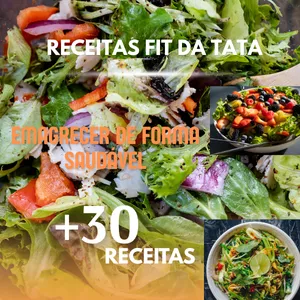 Imagem de capa para o Ebook Receitas Fit da Tata