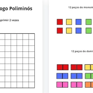 Imagem de capa para o Ebook Jogo de Matemática - Poliminós 