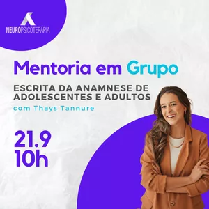 Imagem de capa para o Evento online ESCRITA DA ANAMNESE DE ADOLESCENTES E ADULTOS