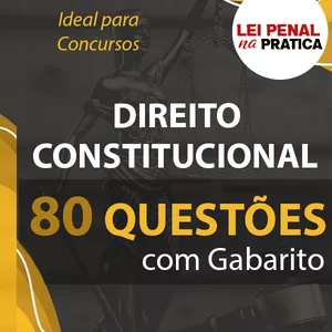 Imagem de capa para o Ebook Direito Constitucional - 80 Questões para Concurso