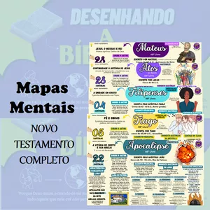 Imagem de capa para o Ebook MAPAS MENTAIS BÍBLICOS - NOVO TESTAMENTO COMPLETO