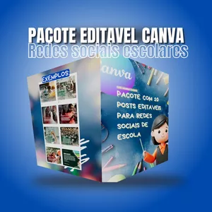 Imagem de capa para o Curso online PACOTE EDITAVEIS DE POSTS ESCOLARES PARA REDE SOCIAL