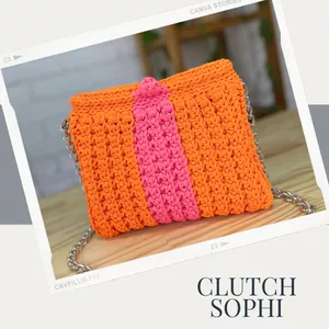 Imagem de capa para o Curso online Clutch Sophi - Curso de Crochê