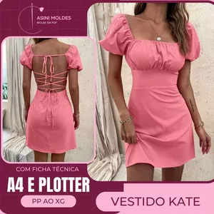 Imagem de capa para o Curso online VESTIDO KATE - Molde em PDF