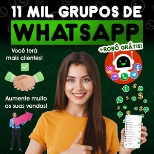 Imagem de capa para o Ebook 11 MIL GRUPOS DE WHATSAPP + ROBO* DE TEXTO PARA ANDROID