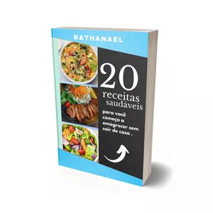 Imagem de capa para o Ebook 20 receitas saldaveis para emagrecer