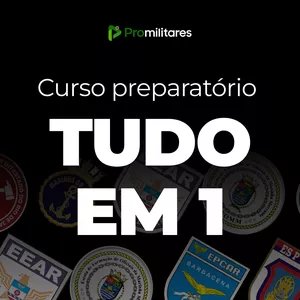 Imagem de capa para o Curso online PROMILITARES - TUDO EM 1