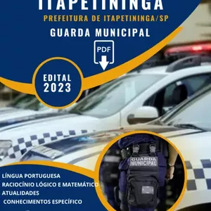 Imagem de capa para o Ebook Apostila Concurso Guarda Municipal de Itapetininga 2023