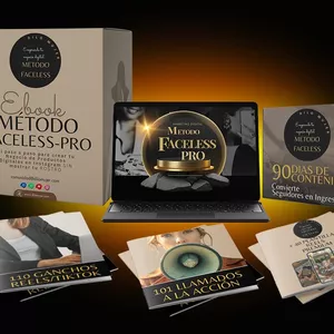 Imagen de portada para Curso online Mega Pack Método Faceless Pro- Vende sin mostrar tu rostro