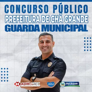 Imagem de capa para o Curso online GUARDA CIVIL MUNICIPAL – GCM (ADM&amp;TEC) – CHÃ GRANDE-PE