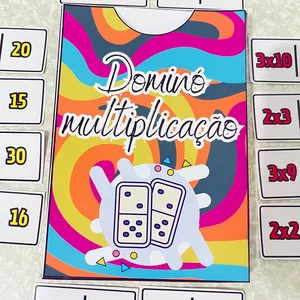 Imagem de capa para o Ebook DOMINÓ DA MULTIPLICAÇÃO