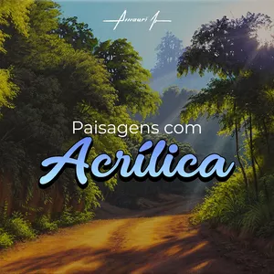 Imagem de capa para o Curso online Paisagens com Acrílica