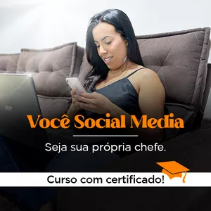 Imagem de capa para o Curso online Curso Você Social Media - Seja sua própria chefe