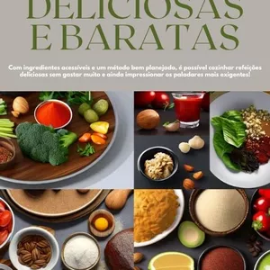 Imagem de capa para o Ebook Livro Ebook - Seleção: 10 Receitas Deliciosas e Baratas.