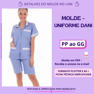 Imagem de capa para o Curso online Molde Uniforme Dani 