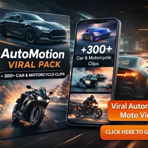 Cover image for Online course AutoMotion Viral Pack – 300+ Car &amp; Bike Clips