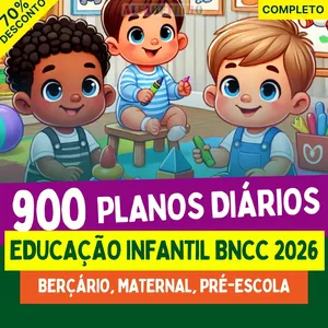 Imagem do curso PLANOS DIÁRIOS - EDUCAÇÃO INFANTIL - BNCC 2026