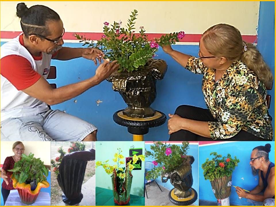 Imagem do curso CURSO DE VASOS ARTESANAIS com tecido e cimento