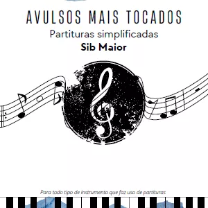 Imagem de capa para o Ebook Partituras Simplificadas de Hinos Avulsos