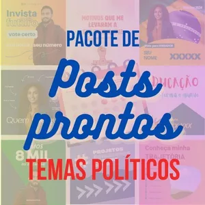 Imagem de capa para o Curso online Pacote de Posts com Temas Políticos