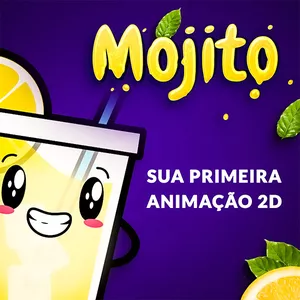 Imagem de capa para o Curso online Mojito - Sua Primeira Animação 2D