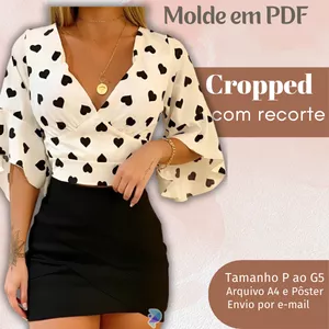 Imagem de capa para o Ebook MOLDES EM PDF CROPPED COM RECORTE 