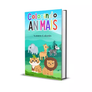 Imagem de capa para o Ebook Colorindo Animais
