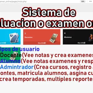 Imagen de portada para Curso online sistema de examen en linea con php y mysql