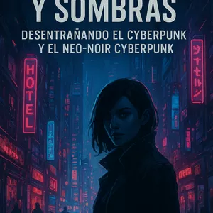 Imagen de portada para Ebook Entre Neones y Sombras: Desentrañando el Cyberpunk y el Neo-Noir Cyberpunk