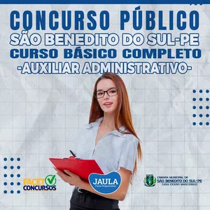 Imagem de capa para o Curso online AUXILIAR ADMINISTRATIVO (FACET) - SÃO BENEDITO DO SUL-PE
