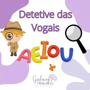Imagem de capa para o Ebook Encontros Vocálicos-Detetive das Vogais