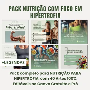 Imagem de capa para o Curso online PACK NUTRIÇÃO HIPERTROFIA