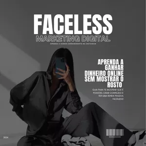 Imagem de capa para o Ebook Ganhe Dinheiro nas Redes Sociais sem Mostrar o Rosto e Transforme sua Vida Online.
