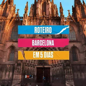 Imagem de capa para o Ebook Roteiro Barcelona em 5 dias