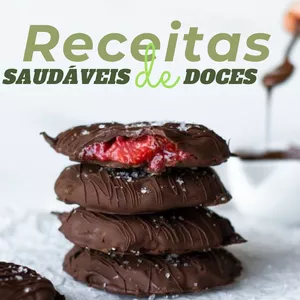 Imagem de capa para o Ebook Receitas saudáveis de doces