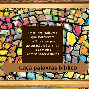 Imagem de capa para o Ebook Personagens bíblica caça palavras.