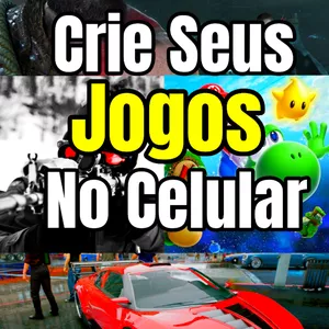 Imagem de capa para o Ebook Crie Seus Jogos No Celular - Sem Saber Programar - Curso Completo e Atualizado.